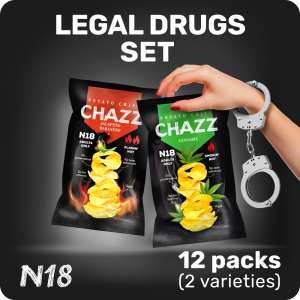 CHAZZ LEGAl DRUGS traškučių rinkinys